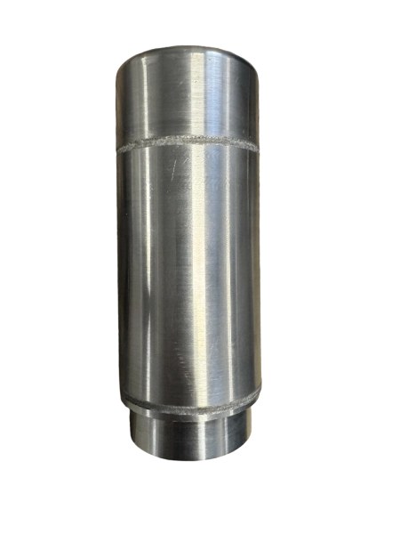 Laser-welded cylindrical metal component