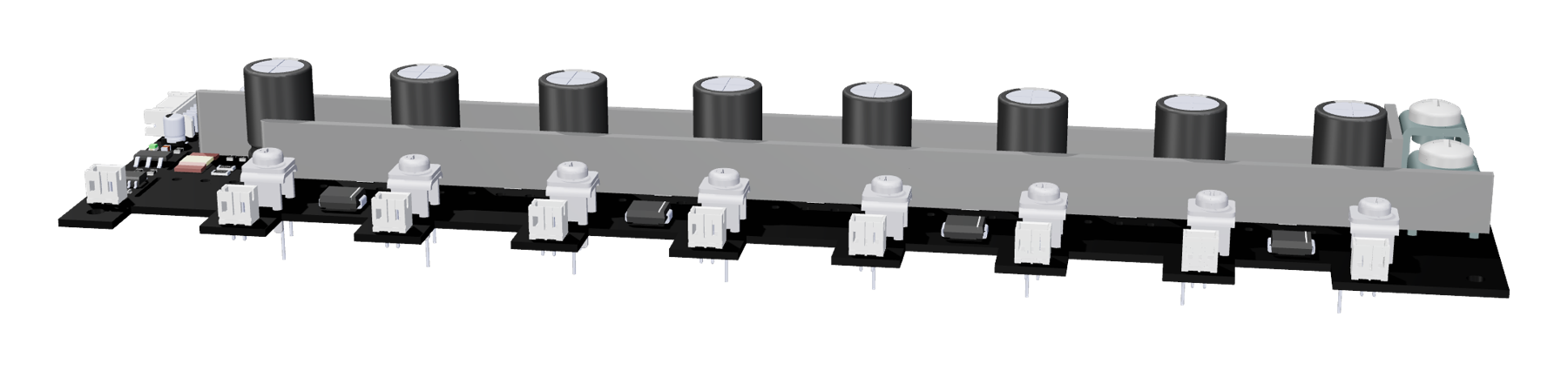 Laser driver card, output connector side