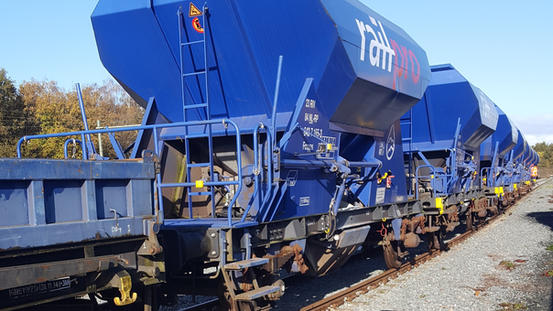Freight train on the monitored line